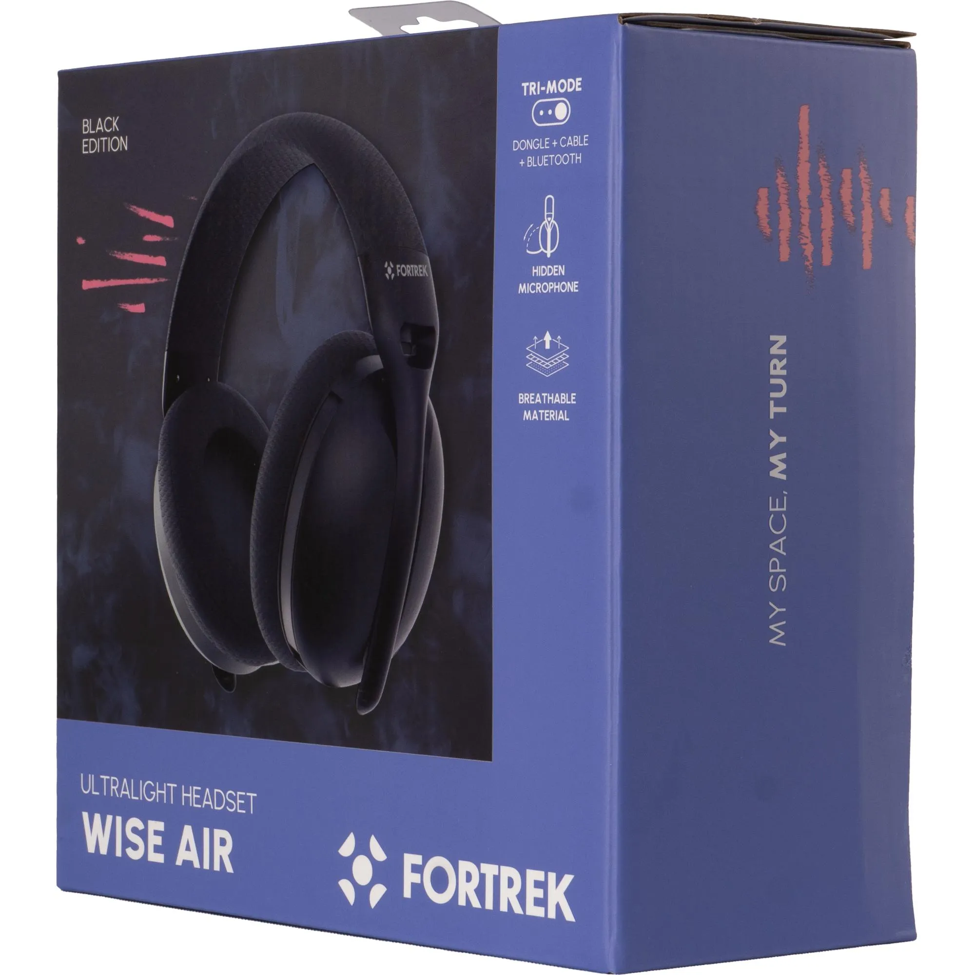 Headset Fortrek Wise Air Wireless Preto