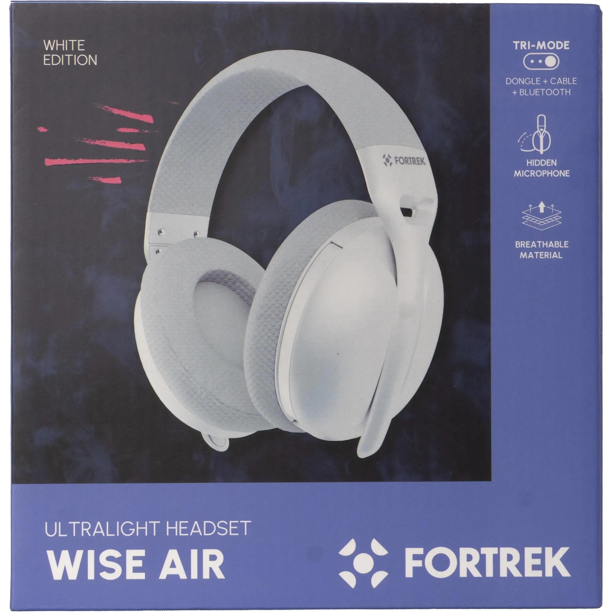Headset Fortrek Wise Air Wireless Branco