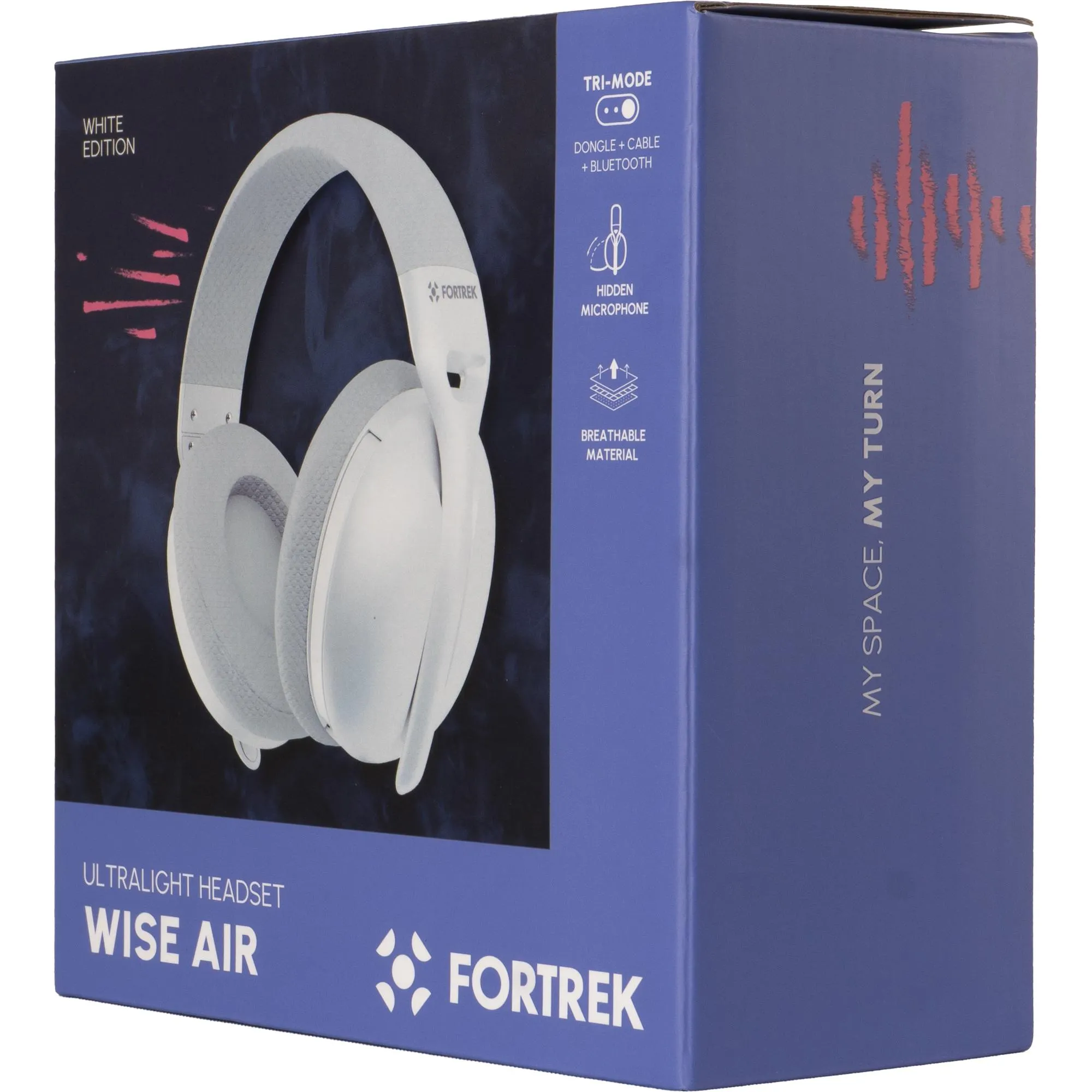 Headset Fortrek Wise Air Wireless Branco