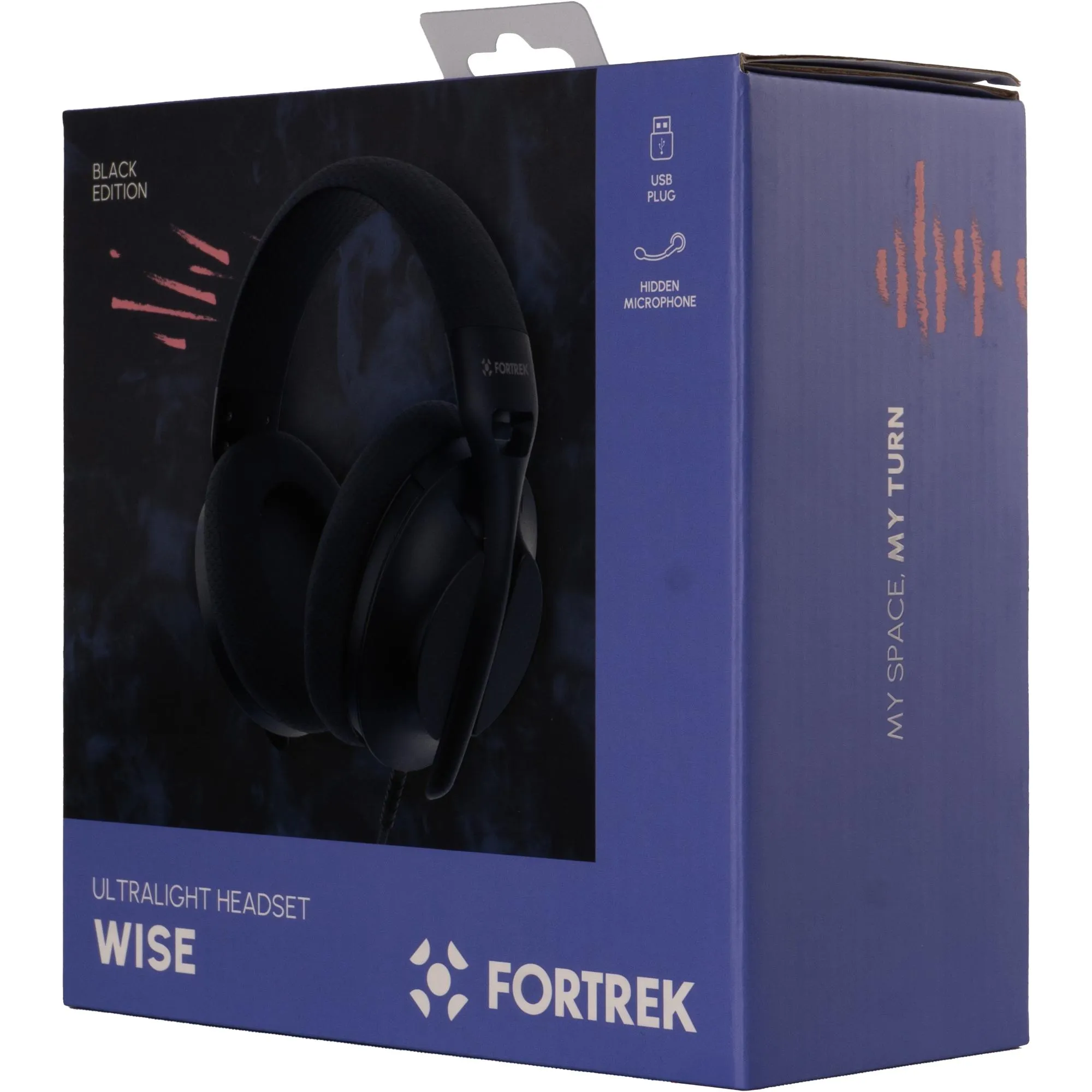 Headset 7.1 Fortrek Wise Preto