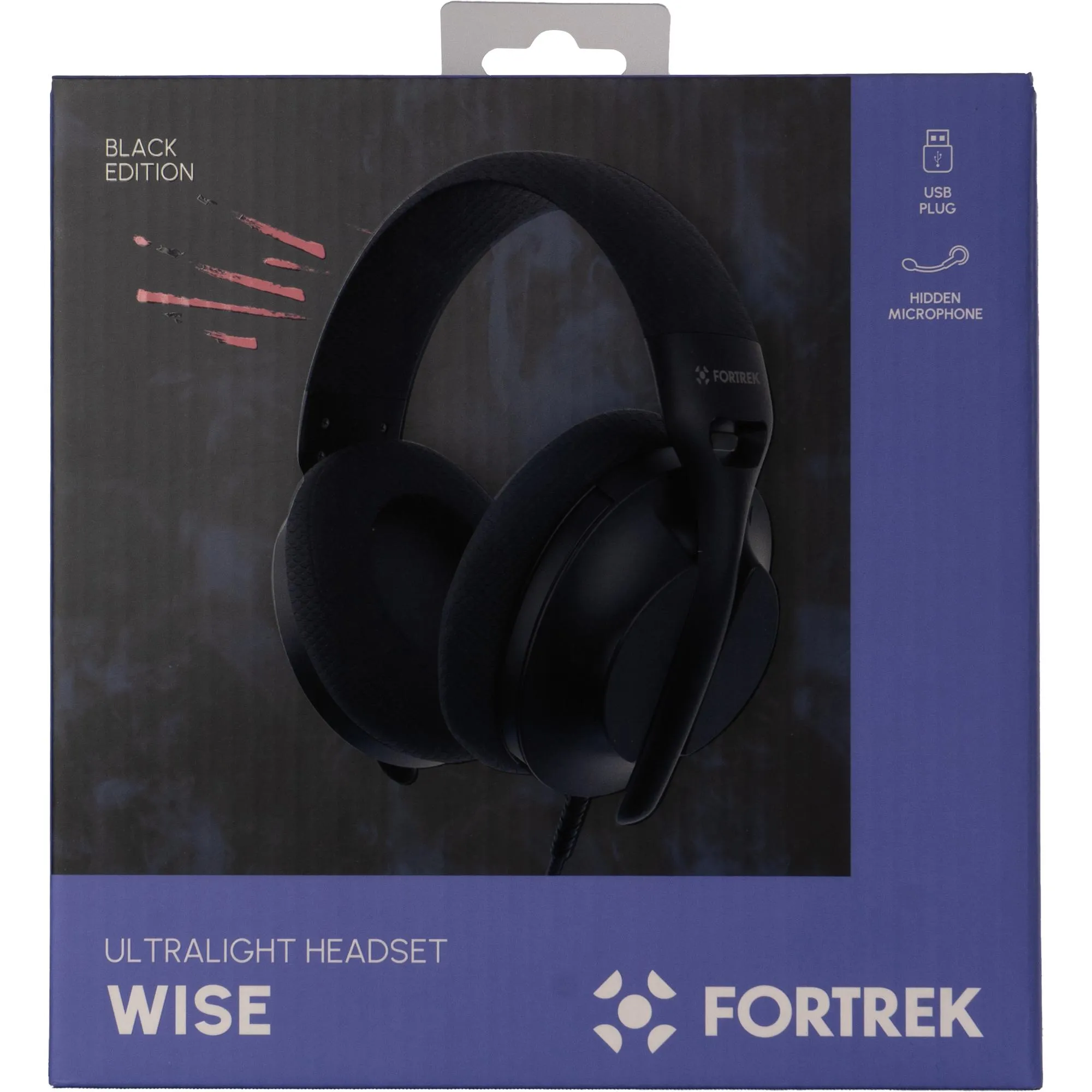 Headset 7.1 Fortrek Wise Preto
