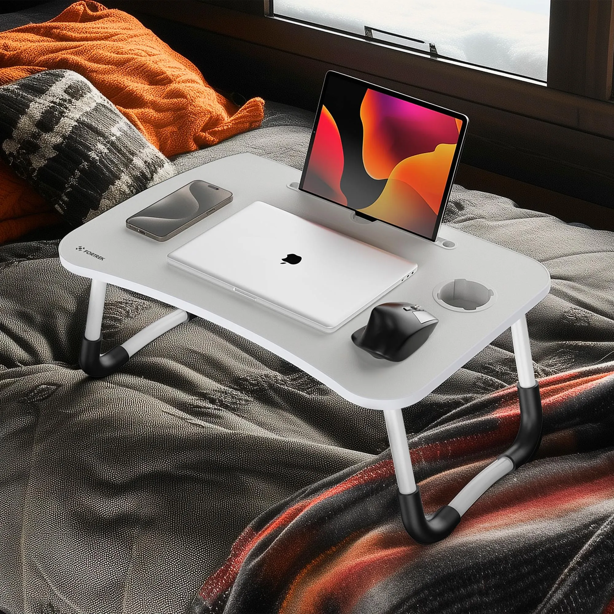 Mesa Dobrável de Colo Para Notebook Fortrek Lapdesk Branca
