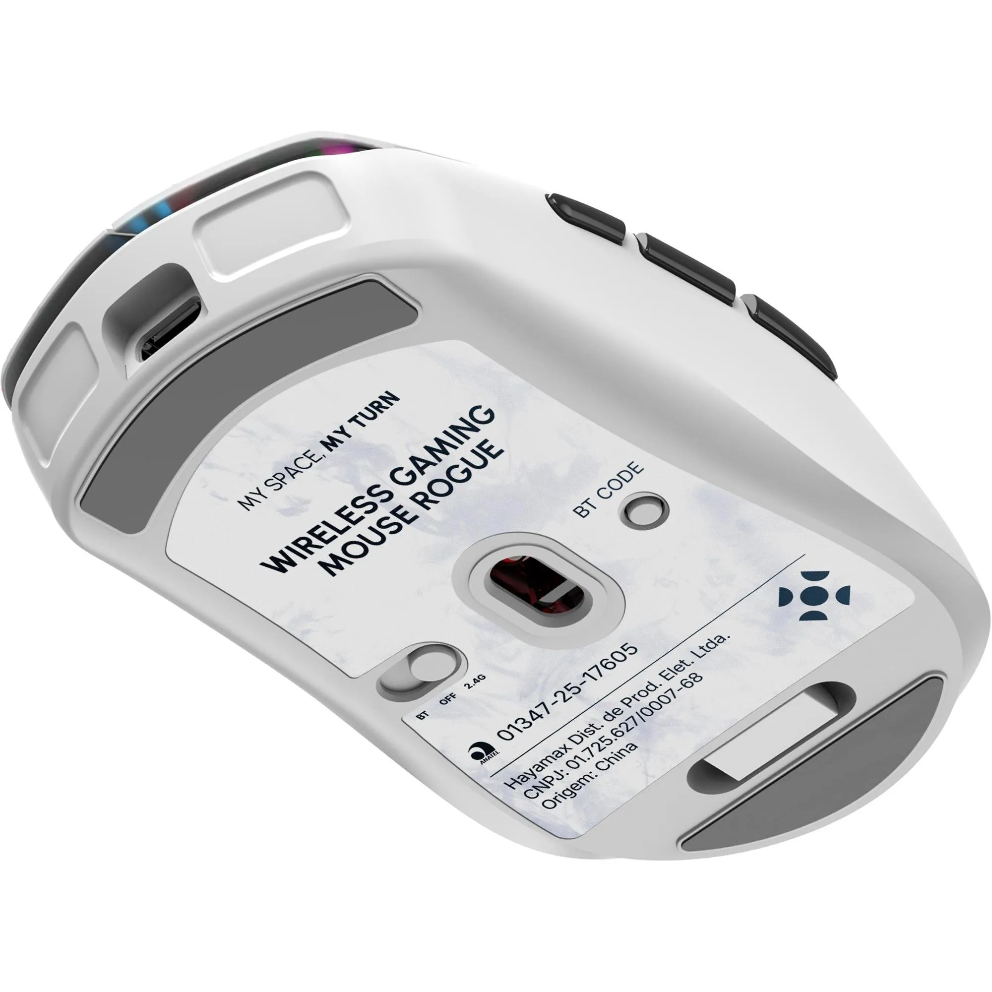 Mouse Gamer Fortrek Rogue Wireless Branco