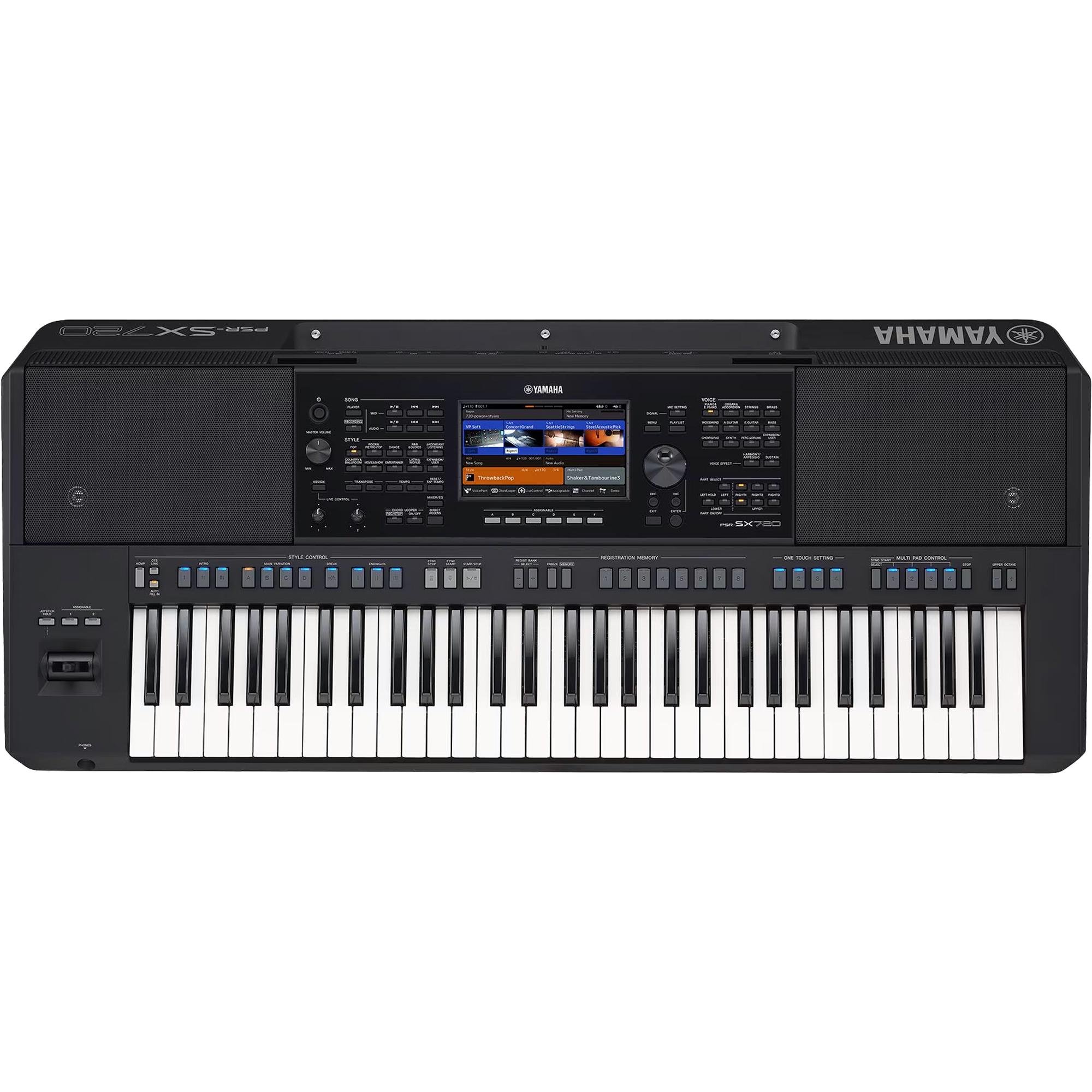 Teclado Yamaha PSR-SX720 Arranjador Preto