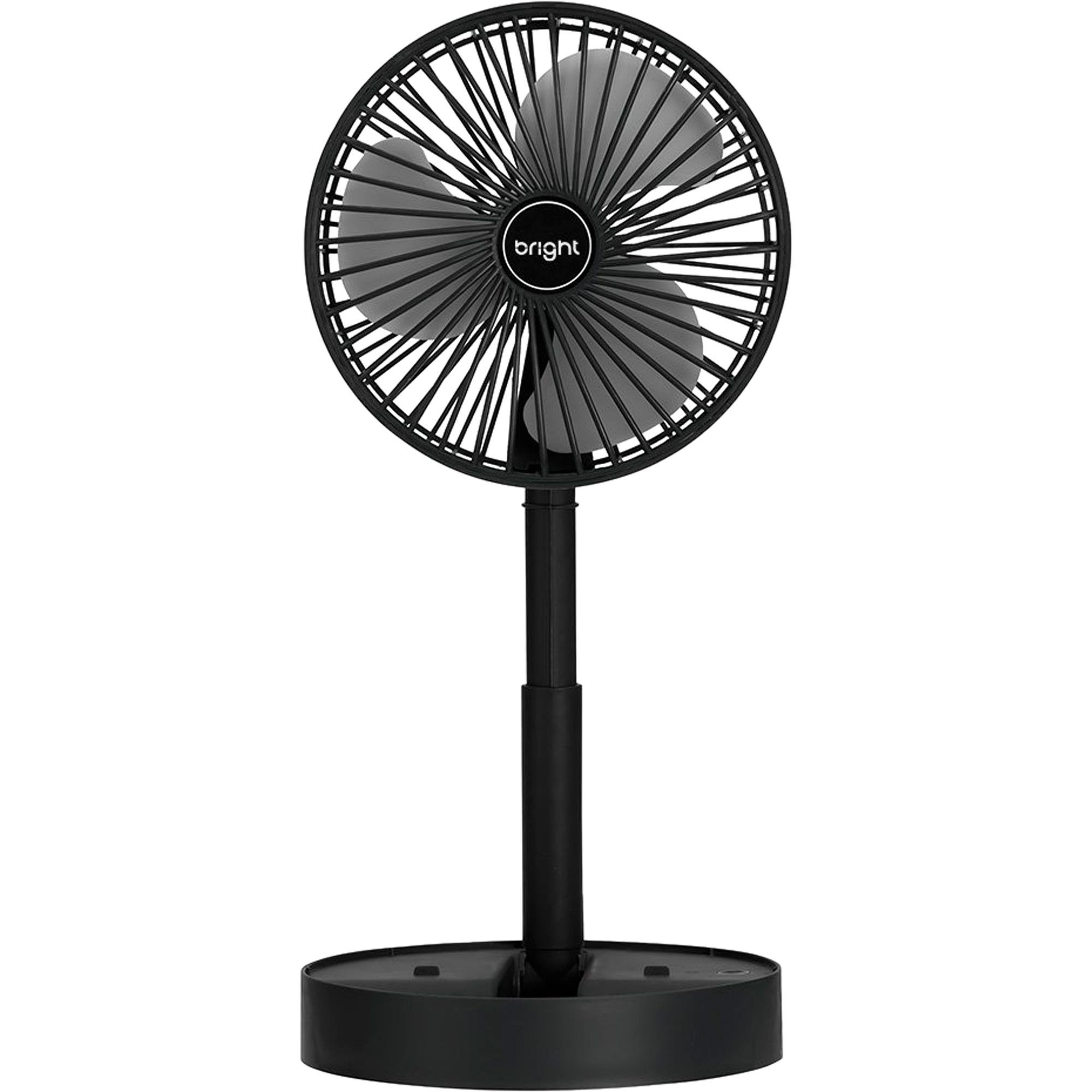 Ventilador Portátil Recarregável Bright VN003 Preto