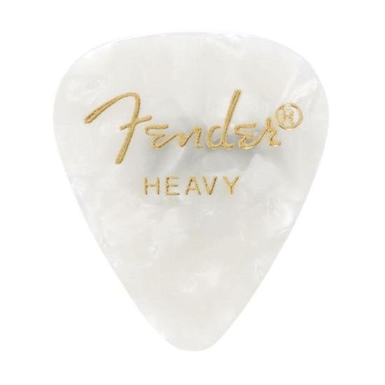 Palheta Fender Heavy 351 Premium White Moto (C/144)