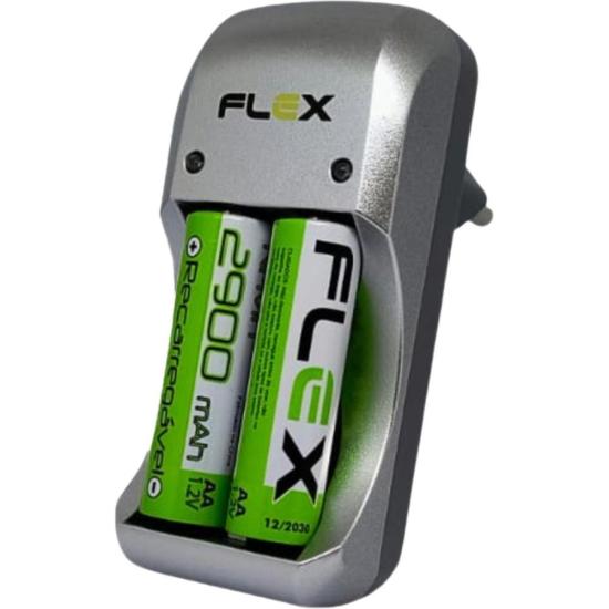 Carregador de Pilhas AA/AAA/9V FXC172P Bivolt Flex