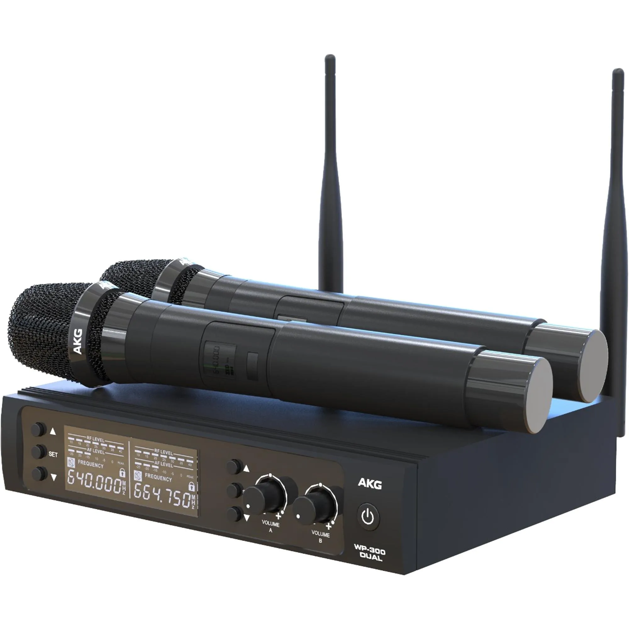 Microfone Sem Fio AKG WP300 Vocal Dual UHF - Hayamax