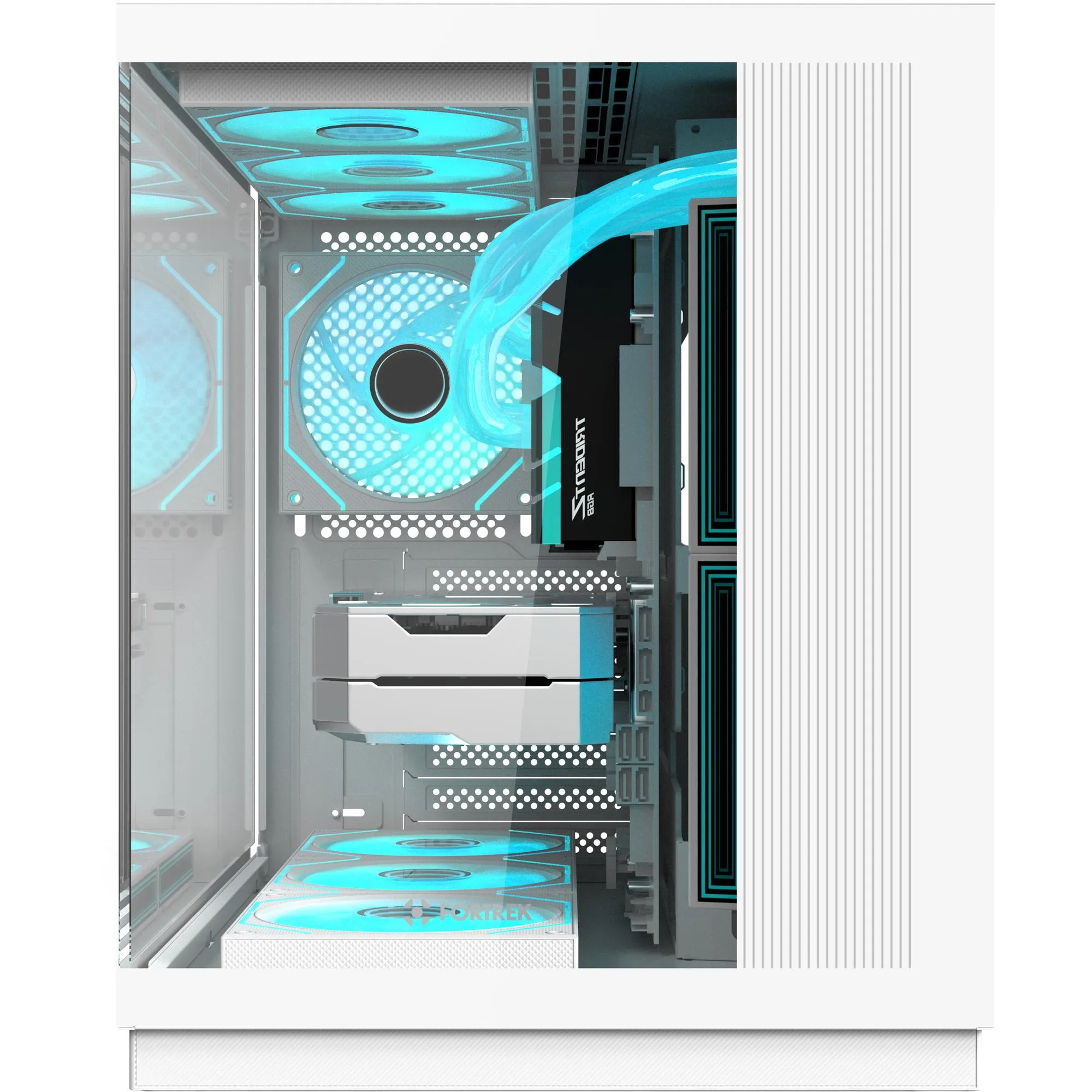 Gabinete Gamer Fortrek Clarity Max Branco