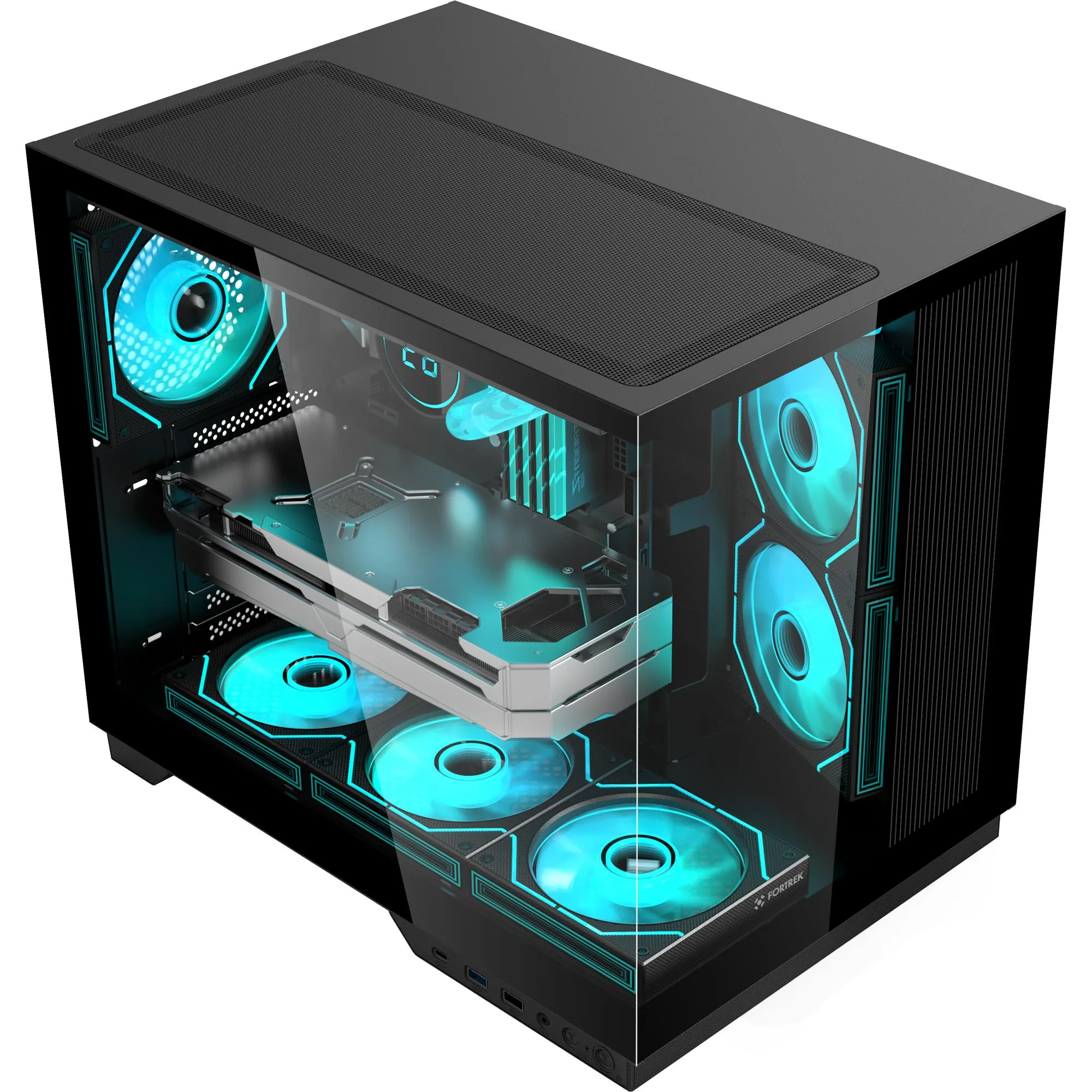 Gabinete Gamer Fortrek Clarity Max Preto