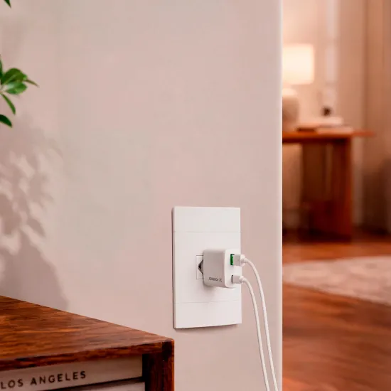 Carregador Universal DUPLO USB-C e USB-A Fortrek CG323 30W 