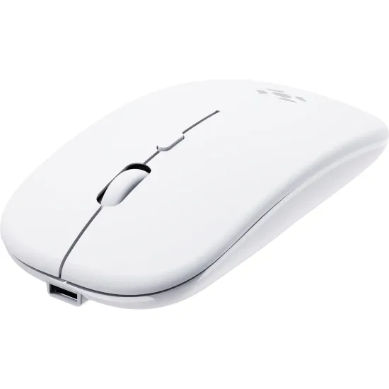 Mouse Sem Fio Slim Fortrek MS14 Branco