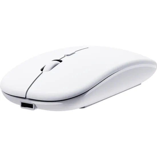 Mouse Sem Fio Slim Fortrek MS14 Branco