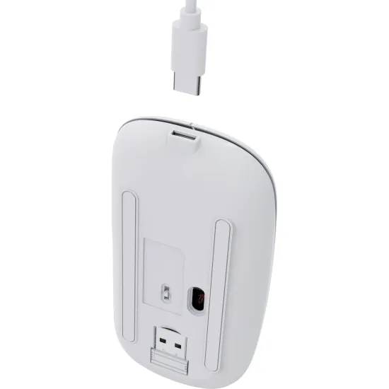 Mouse Sem Fio Slim Fortrek MS14 Branco