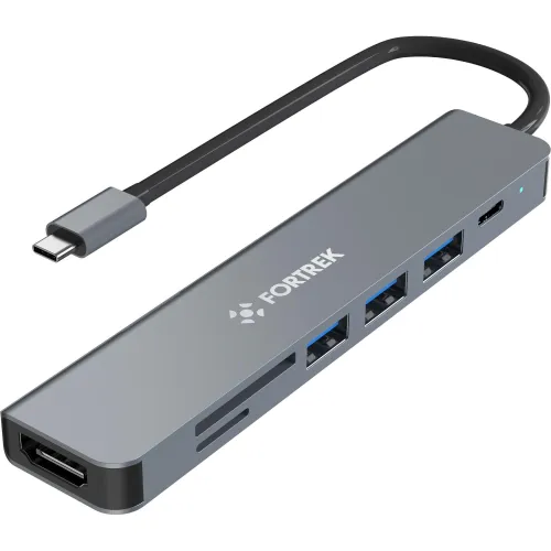 HUB USB-C 7X1 FORTREK DC75