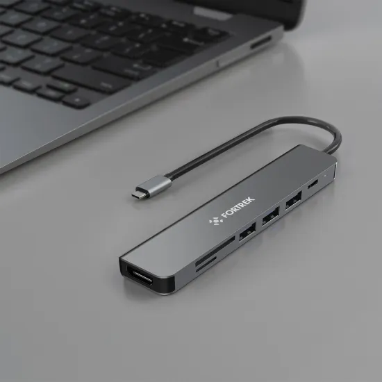 Hub USB-C 7 Portas Fortrek DC75