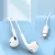 Fone de Ouvido Auricular Com Fio Tipo-C Fortrek EB210 Branco
