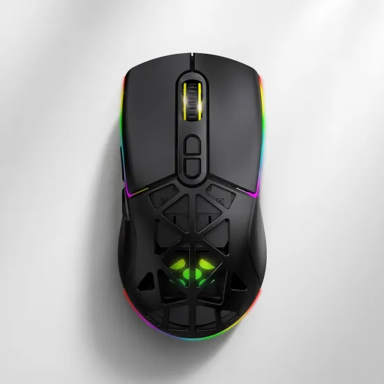 Mouse Gamer Sem Fio Wireless Fortrek Striker Air Preto