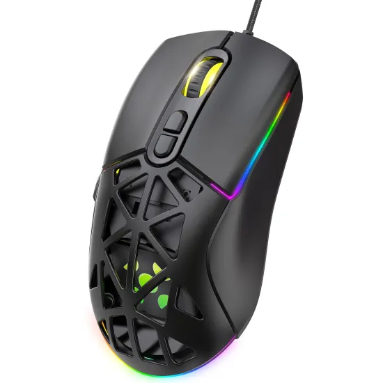 Mouse Gamer Com Fio Fortrek Striker Preto