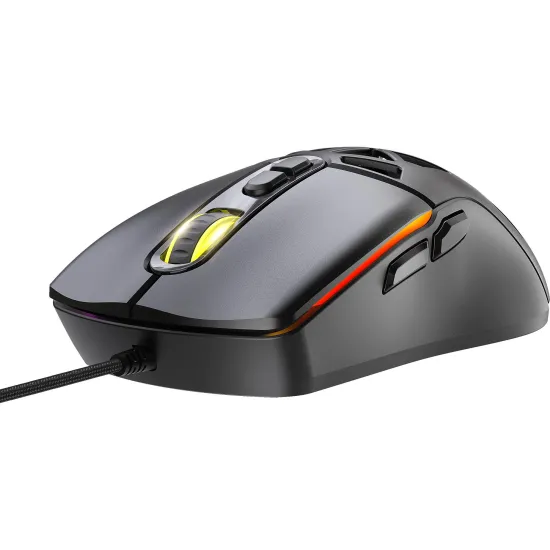 Mouse Gamer Com Fio Fortrek Striker Preto