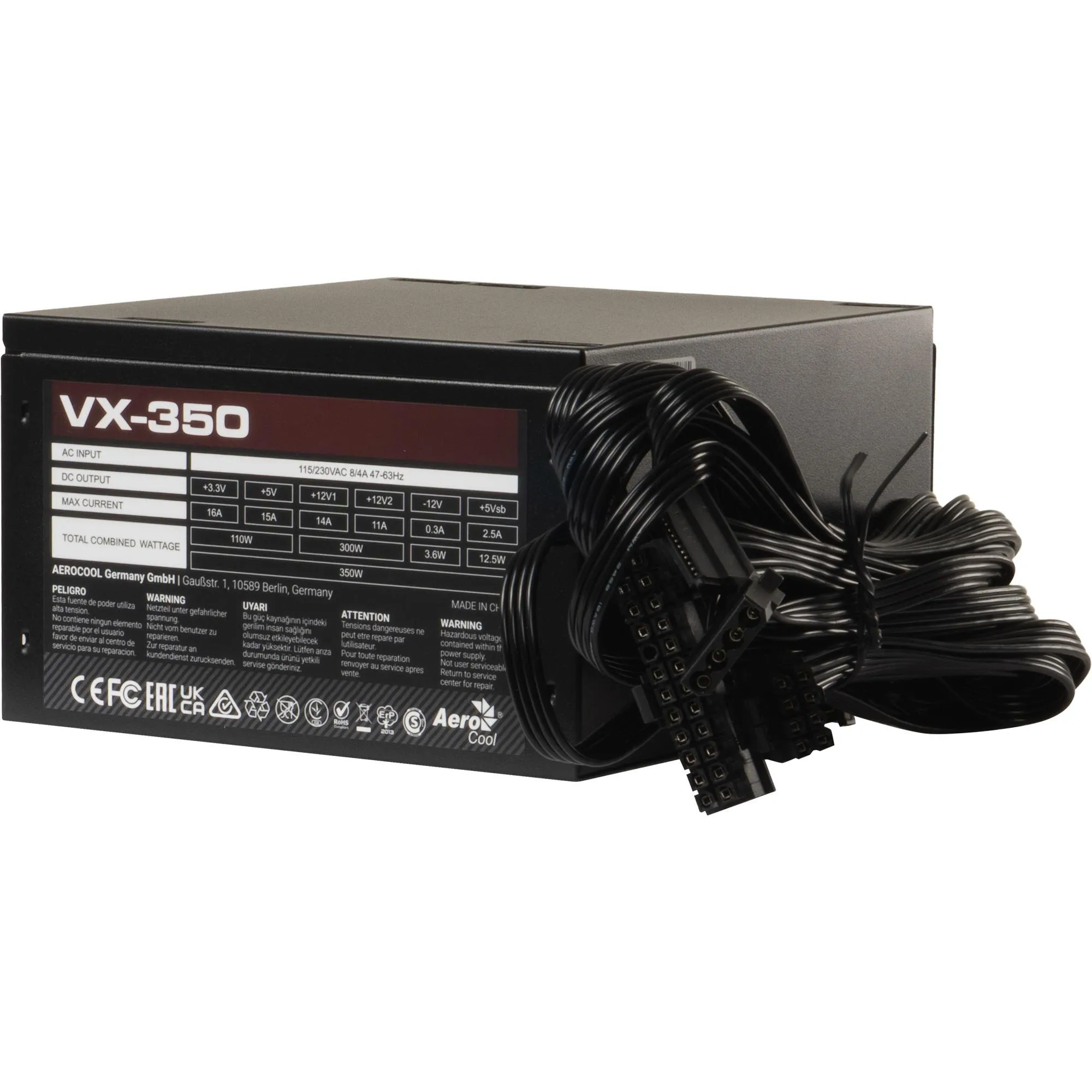 Fonte Gamer ATX Aerocool Stealth VX-350 350W Bivolt