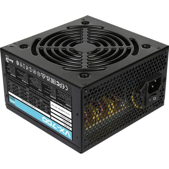 Fonte Gamer ATX Aerocool VX-700 700W Bivolt Sem Cabo