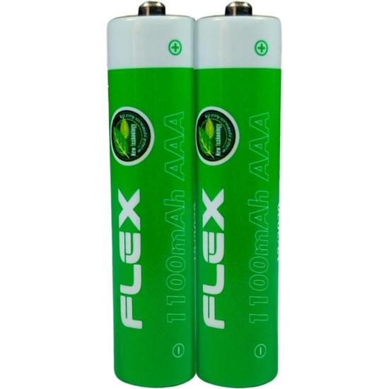 Pilha Recarregável AAA 1.2V 1100mAh (C/2 Pilhas) Flex
