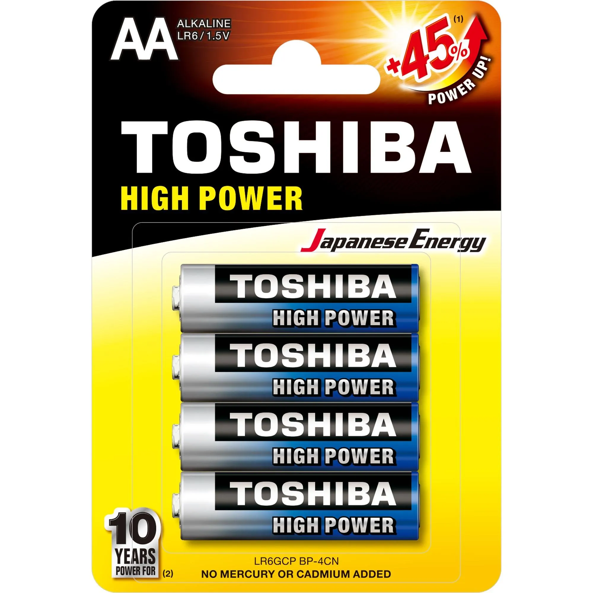 Expositor Completo de Pilhas e Baterias Toshiba Para Balcão e Checkout