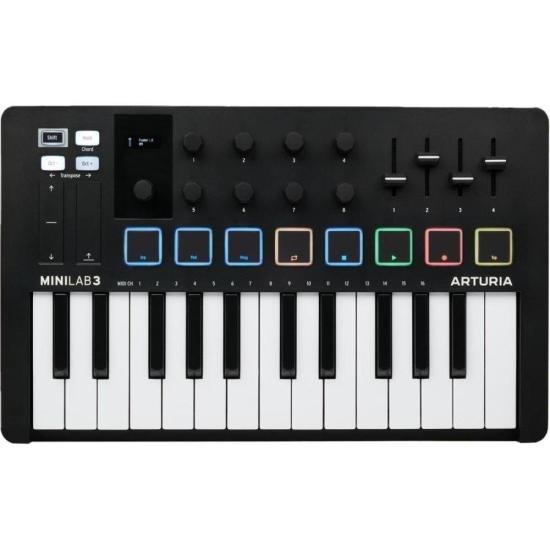Teclado Controlador Arturia MiniLab III Preto