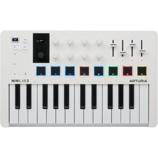 Teclado Controlador Arturia MiniLab III Branco