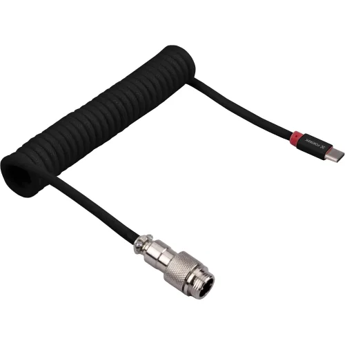 Cabo Coiled Fortrek Helix Preto