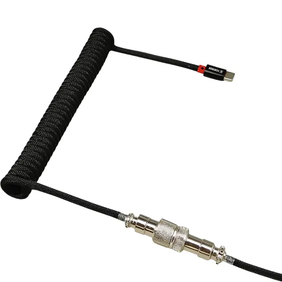 Cabo Coiled Fortrek Helix Preto