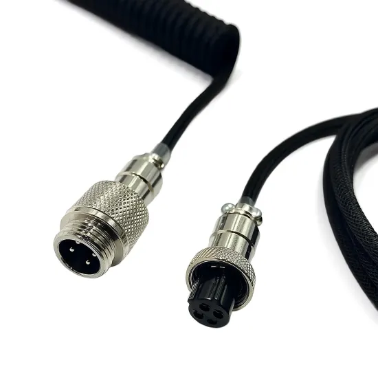 Cabo Coiled Fortrek Helix Preto