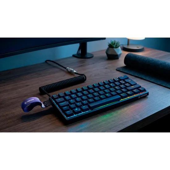 Cabo Coiled Fortrek Helix Preto