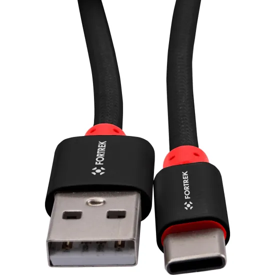 Cabo Coiled Fortrek Helix Preto