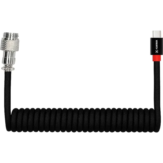 Cabo Coiled Fortrek Helix Preto