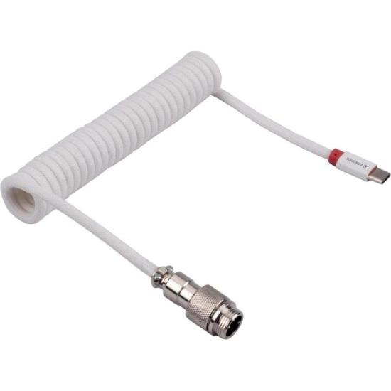 Cabo Coiled Fortrek Helix Branco
