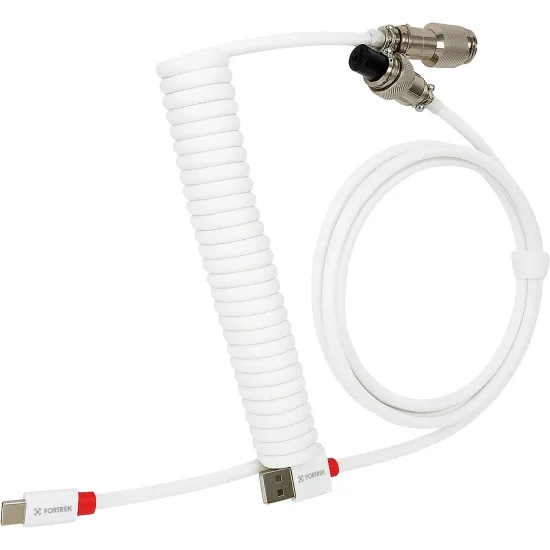 Cabo Coiled Fortrek Helix Branco