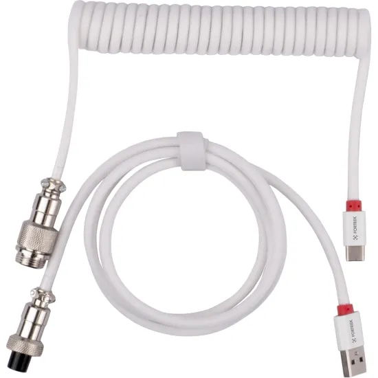 Cabo Coiled Fortrek Helix Branco