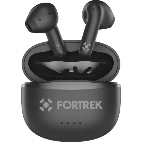 Fone de Ouvido TWS Auricular Fortrek HWS2 Bluetooth 6.0 Preto