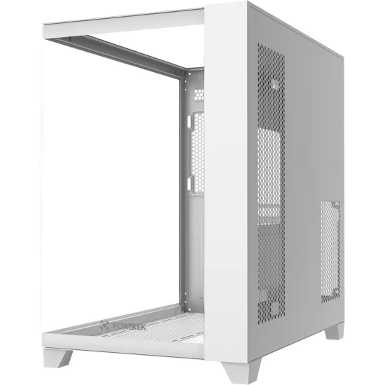 Gabinete Gamer Fortrek Clarity Full Glass Aquário Branco