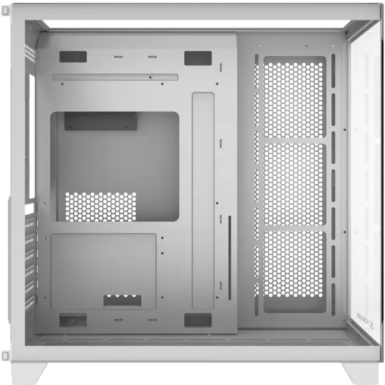 Gabinete Gamer Fortrek Clarity Full Glass Aquário Branco