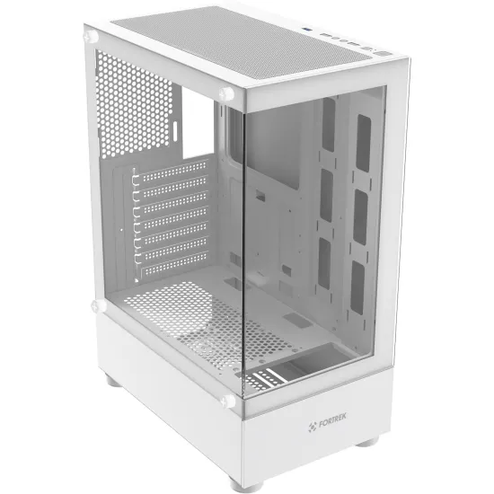 Gabinete Gamer Fortrek Crystal Mid Tower Branco