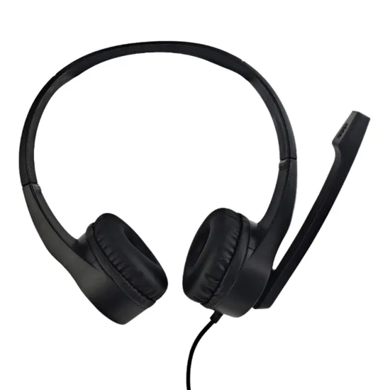 Headset Office com Microfone Fortrek HBS102 USB Preto