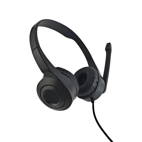 Headset Office com Microfone Fortrek HBS102 USB Preto