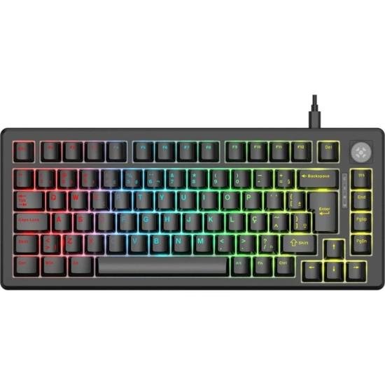Teclado Gamer Mecânico Fortrek Shift Hotswap Preto