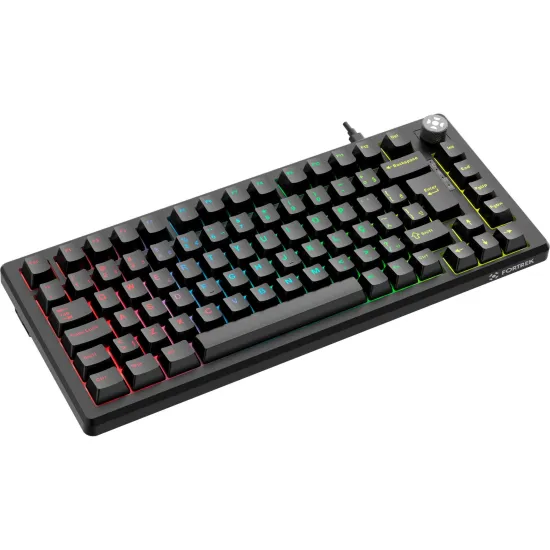 Teclado Gamer Mecânico Fortrek Shift Hotswap Preto