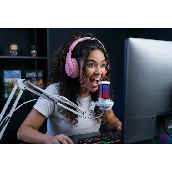 Microfone Gamer Fortrek MIC10 Branco