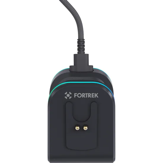 Mouse Wireless com Dock de Carregamento Magnético Fortrek Loyal Preto