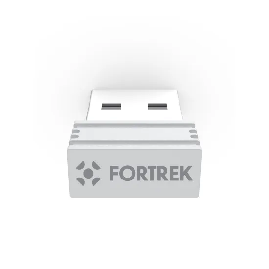 Mouse Wireless com Dock de Carregamento Magnético Fortrek Loyal Branco
